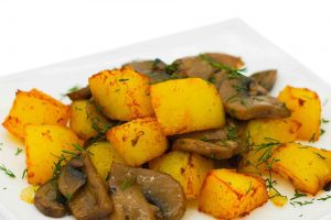 Изображение к Картофель жареный с грибами
